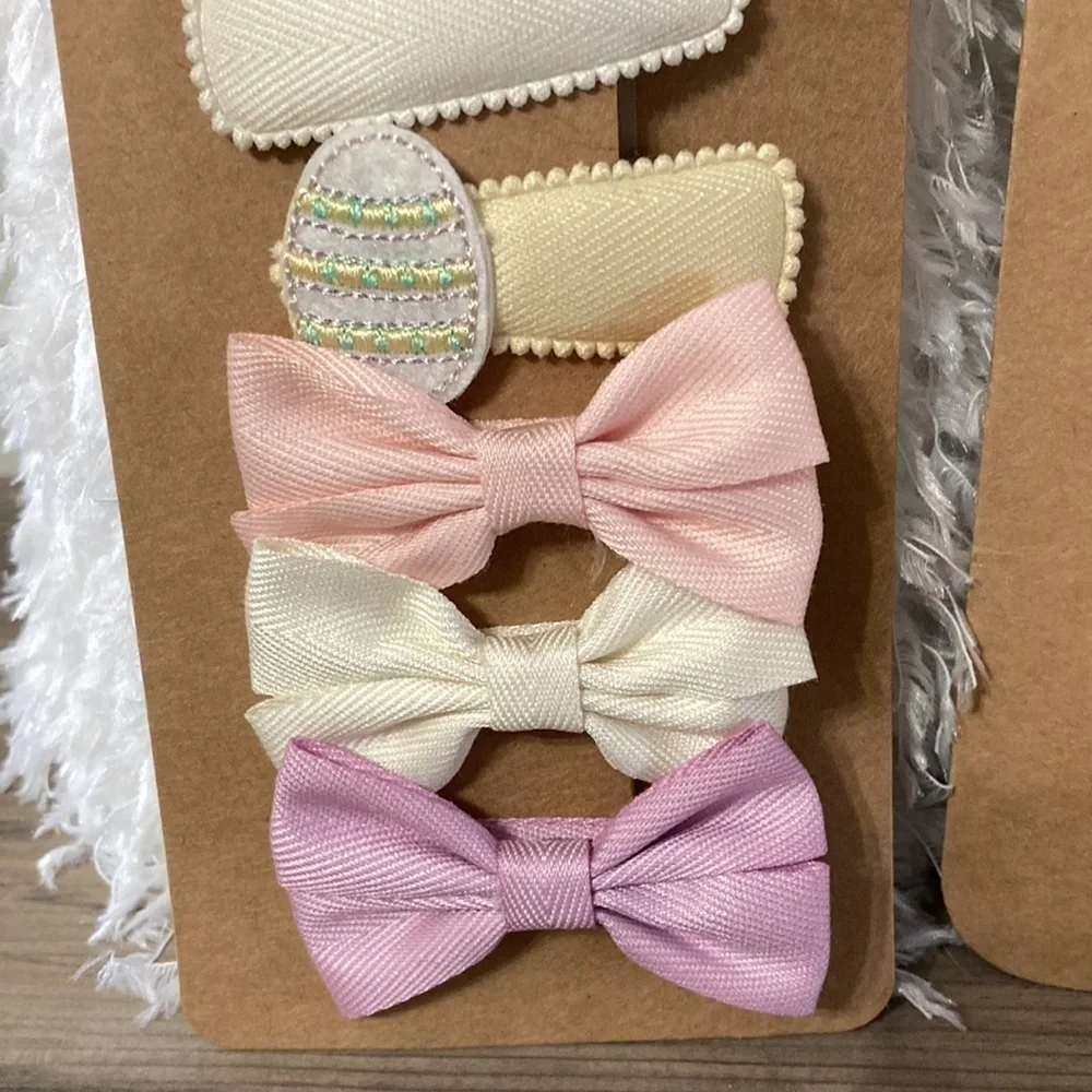 NEW Rae Dunn EASTER BUNNY, LITTLE CHICK EASTER EGG CLIPS AND HEADBANDS